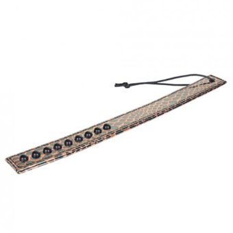 Spartacus Faux Leather Paddle - Gold