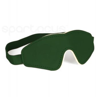 Spartacus Pu Blindfold W/plush Lining - Green
