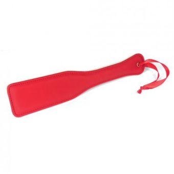 Spartacus Pu Paddle W/reverse Plush - Red
