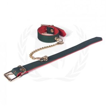 Spartacus Pu Beginners Wrist Restraints - Green/red