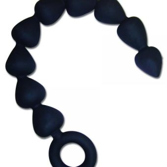 Sex & Mischief silicone anal beads - black