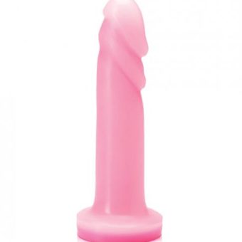 Tantus Flurry Silicone Dildo - Rose Quartz