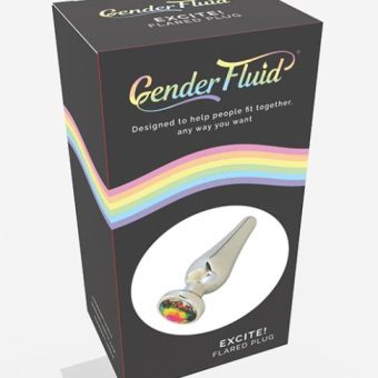 Gender Fluid Excite! Flared Plug - Silver