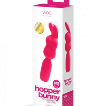 Vedo Hopper Bunny Rechargeable Mini Wand - Pink