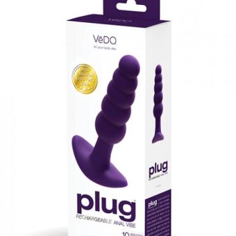 Vedo Plug Rechargeable Anal Plug  - Purple