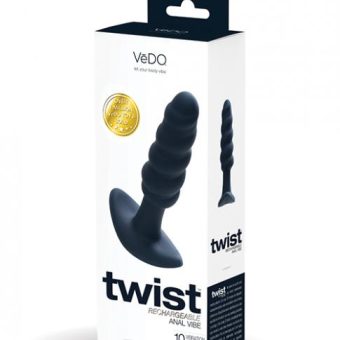Vedo Twist Rechargeable Anal Plug - Black