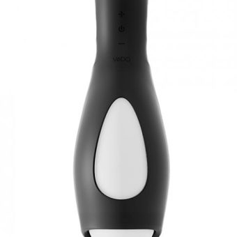 Torpedo Vibrating Rechargeable Stroker Just Black