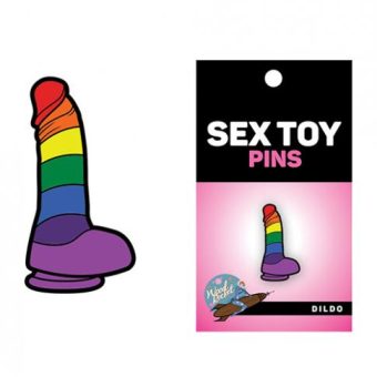 Wood Rocket Sex Toy Gay Pride Dildo Pin