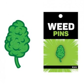 Wood Rocket Weed Nug Pin - Green