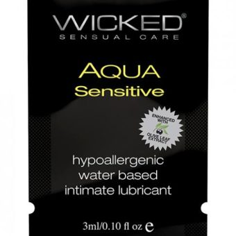 Wicked Aqua Sensitive Water Based Lubricant  .1 oz
