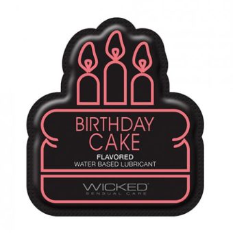Wicked Sensual Care Water Based Lubricant - .1 Oz Birthday Cake