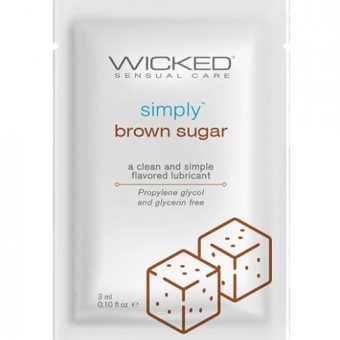 Wicked Sensual Care Simply Water Based Lubricant - .1 Oz Brown Sugar