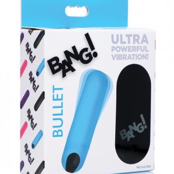 Bang! Vibrating Bullet W/ Remote Control - Blue
