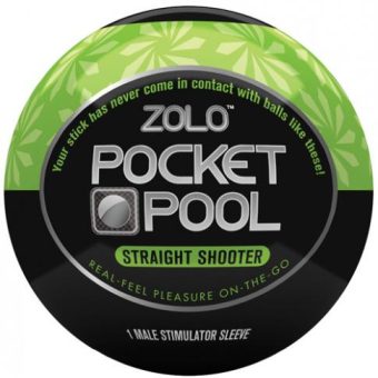 Zolo Pocket Pool Straight Shooter Green Sleeve