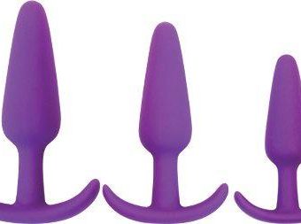 Rump Rockers 3 Piece Anal Plug Training Set Violet
