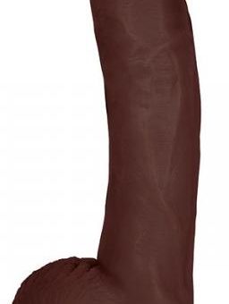 Jock Dong 10 inches with Balls Chocolate Brown