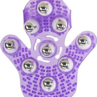 Roller Balls Massager Purple Massage Glove