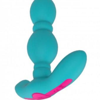 Femmefunn Vibrating Butt Plug Turquoise Blue
