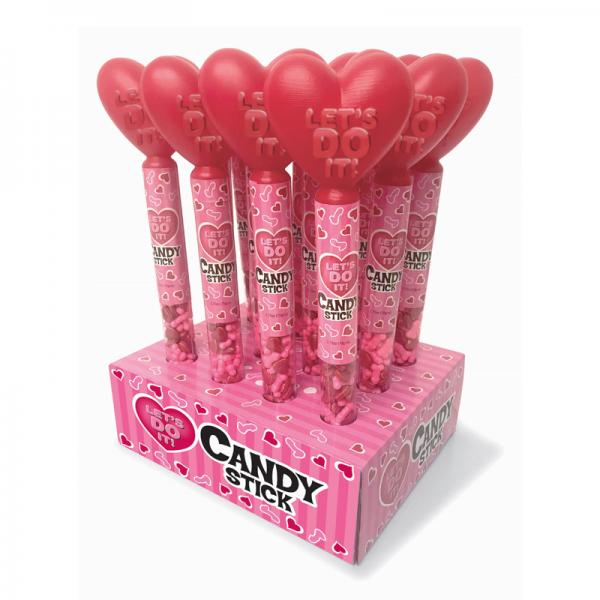 Let's Do It Heart Candy Cane 12pc Display