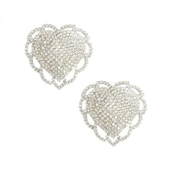 Neva Nude Pasty Hearts Jewel White