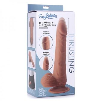 Easy Riders 8 Thrusting Dildo With Balls Medium