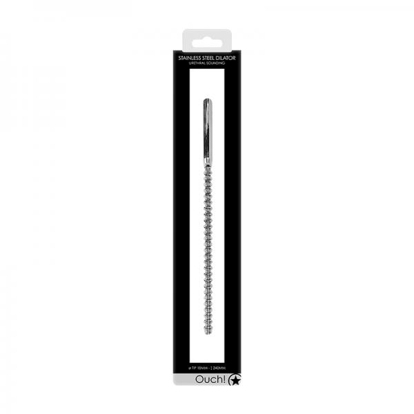 Ouch! Urethral Sounding - Metal Dilator - Beaded - 10 Mm