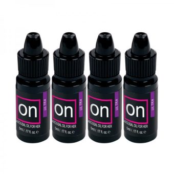 Sensuva Pack Of 4 On Ultra Arousal Oil 5 Ml Large Boxes Plus Vl8td On Arousal Oil And Gel 8 Piece Te