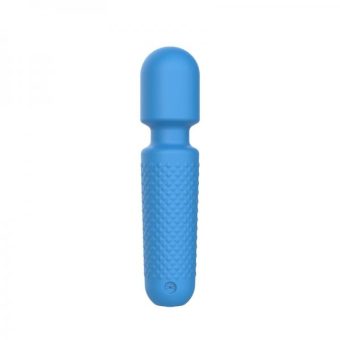 Emojibator Tiny Wand Emoji Vibrator Electric Blue