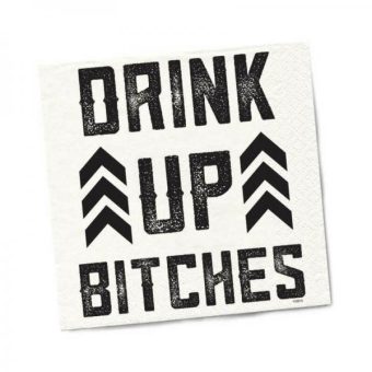 Twisted Wares Drink Up Bitches Napkins 20-pack