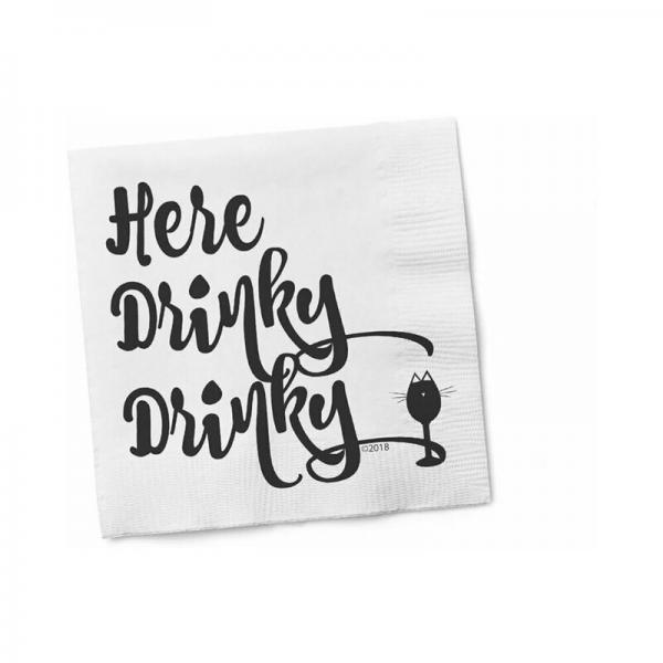 Twisted Wares Here Drinky Drinky Napkins 20-pack