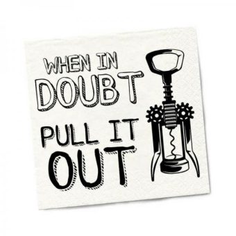 Twisted Wares When In Doubt Pull It Out Napkins 20-pack