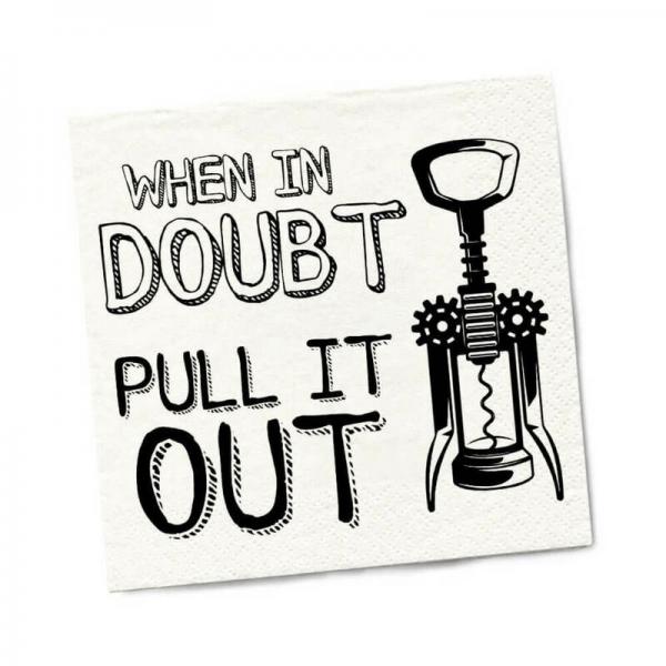 Twisted Wares When In Doubt Pull It Out Napkins 20-pack