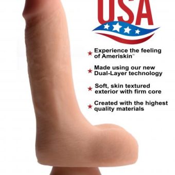 USA Cocks 7 Inches Ultra Real Dual Layer Suction Cup Dildo