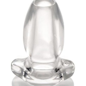 Peephole Clear Hollow Anal Plug Small