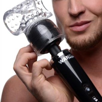 Vibra-stroke Masturbator Wand Attachement