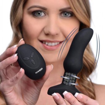 Rimmers Slim M Curved Rimming Plug With Remote Control