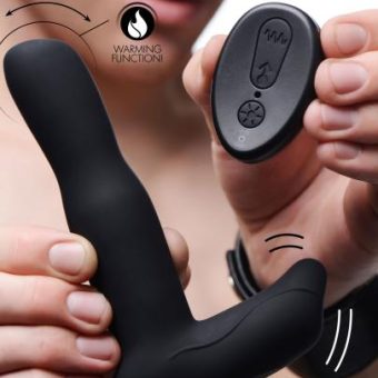 Under Control Prostate Stroking Vibrator & Remote Control Black