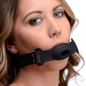 Strict Hollow Silicone Ball Gag O/S Black