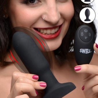 Worlds First Remote Control Inflatable 10x Vibrating Missile Silicone Anal Plug