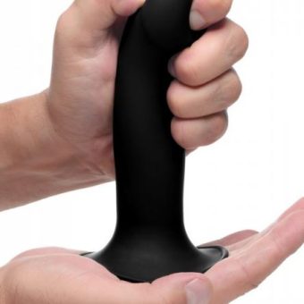Squeeze-It Squeezable Phallic Dildo Black