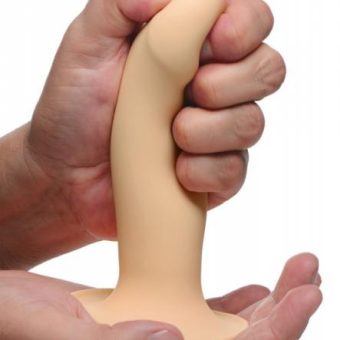 Squueze-It Squeezable Phallic Dildo Beige