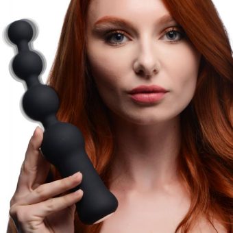 Deluxe Voodoo Beads 10x Silicone Anal Beads Vibrator
