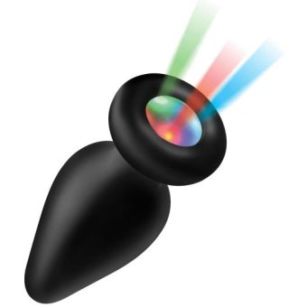 Light Up Silicone Anal Plug - Large