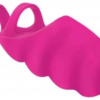 Thrill-her Silicone Finger Vibrator - Pink