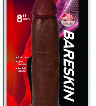 Jock Dark Bareskin Dildo - 9 Inch