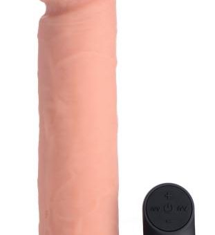 Big Shot Vibrating Remote Control Silicone Dildo - 9 Inch