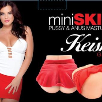 Keisha Grey Mini Skirt Pussy & Anus Masturbator
