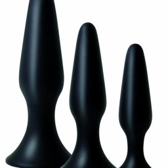 Booty Boot Camp Training Kit 3 Butt Plugs Black