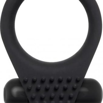 The Black Knight Black Vibrating Cock Ring