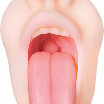 Real Mouth Stroker with Tongue Deep Throat Feel
